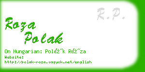 roza polak business card